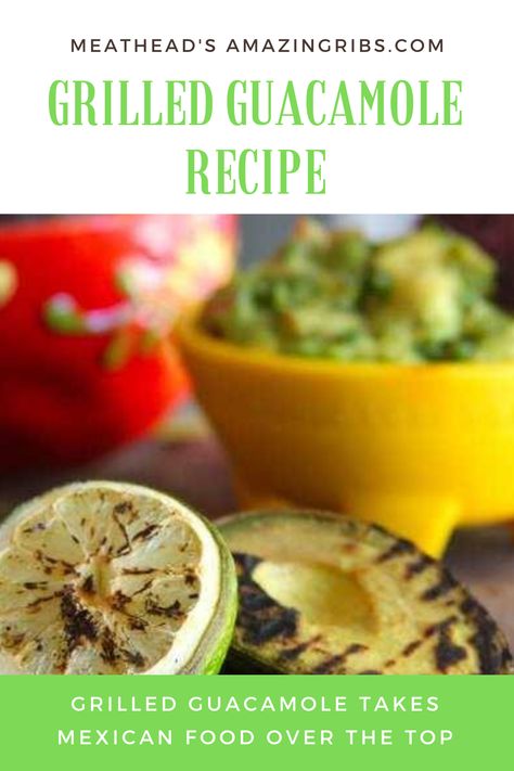 Add a delicious smokiness to your favorite party dip with this recipe for grilled guacamole. Grilled avocados, grilled limes, and grilled onion take ordinary guacamole and make it extraordinary for any backyard cookout, tailgating party, or couchgating gathering. Grilled guacamole is a perfect dip or burger topping. Grilled Avocados, Grilled Guacamole, Grilled Onion, Grilled Avocado, Party Dip, Burger Toppings, Food Plan, Backyard Cookout, Party Dips