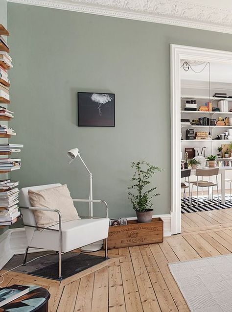 Painting Walls, Living Room Green, Natural Home Decor, Cool Ideas, Living Room Colors, A Living Room, Living Room Paint, Room Paint, Grey Walls