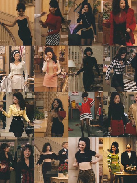 90s Catwalk Fashion, 80s Female Fashion, Feminine Core, Fine Outfits, Nanny Outfit, Fran Fine Outfits, Fran Drescher, Fran Fine, 90s Inspired Outfits