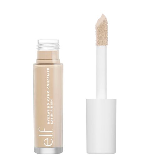 e.l.f. Hydrating Camo Concealer, Lightweight, Full Coverage, Long Lasting, Conceals, Corrects, Covers, Hydrates, Highlights, Light Sand, Satin Finish, 25 Shades, All-Day Wear, 0.20 Fl Oz Walmart Concealer, Medium Sand Elf Concealer, Concealer Walmart, Hydrating Camo Concealer, Too Faced Concealer Light Beige, Satin Finish, Long Lasting, Concealer, Highlights