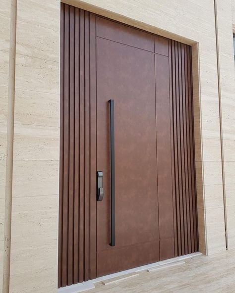 Wooden Door Entrance, Outdoor Wall Fountains, Doors Interior Modern, Outdoor Doors, Wooden Doors Interior, We Are Coming, Main Door Design, Wall Fountain, External Doors