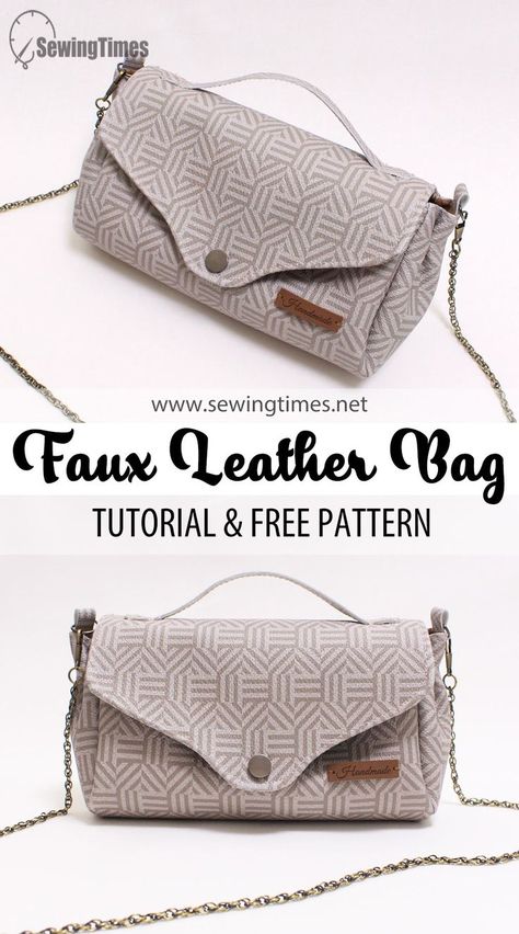 Cricut Leather Projects Free Pattern, Faux Leather Bag Pattern Free, Faux Leather Purse Pattern, Faux Leather Patterns Free, Faux Leather Purse Diy, Faux Leather Sewing Projects, Faux Leather Wallet Diy, Purse Diy Pattern, Leather Purses Diy