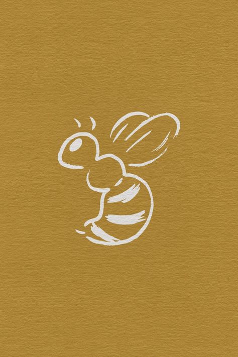 Bee Custom Illustration | custom illustration, hand drawn, yellow and white, nature vibes, organic aesthetic, organic, minimalistic, ipad drawing, brand illustrations, brand assets, website graphics Bees Graphic Design, Bee Illustration Graphic Design, Bee Branding, Honey Bee Illustration, Honey Branding, Bee Aesthetic, Logo Bee, Bee Graphic, Bee Icon