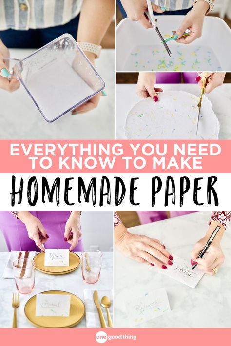 Making your own homemade paper is such a fun and surprisingly simple project! There are so many ways to use it when you’re done too! How To Make Your Own Paper Homemade, Paper Making Ideas Homemade, Make Own Paper, Easy Paper Making, Diy Paper Making Screen, Homemade Paper How To Make, Homemade Paper Crafts, Handmade Paper Ideas, How To Make Homemade Paper