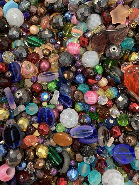 Amazon.com: Half-pound Glass Bead Mix, 4-18mm, Assorted Colors and Shapes, Bulk Lot: Arts, Crafts & Sewing Craft Outlet, Holiday Beading, Single Bead, Homemade Jewelry, Creating Jewelry, Diy Lamp, Unique Crafts, Creative Hobbies, Beads For Jewelry Making