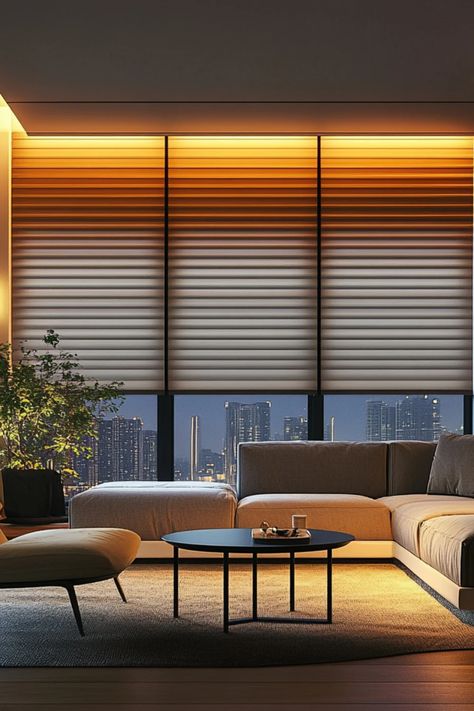 Custom voice-controlled smart blinds designed for modern living. Perfect for energy efficiency and stylish home decor. Home Systems, Smart Blinds, Modern Window Treatments, Modern Window, Eco Friendly Paint, Improve Energy, Smart Technology, Window Blinds, House System