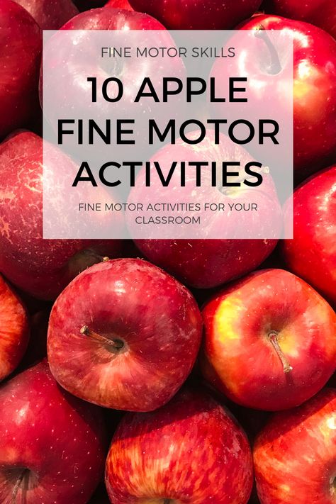 These 10 easy prep fine motor activities are a hit in my special education classroom. Students love completing the activities and they barely know they're developing their fine motor skills as they complete them. The apple theme is perfect for Autumn centers in your classroom. You can grab these activites for free. Check it out. Apple Fine Motor Activities, Apple Fine Motor, Fall Classroom Activities, Fall Classroom Ideas, Fall Classroom, Fine Motor Activities For Kids, Seasonal Activities, Apple Theme, Special Education Resources