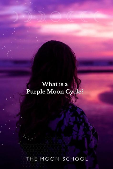 Period on the waning Moon? Here’s the Meaning of your Purple Moon Cycle… Purple Witch Moon Cycle, Purple Moon Cycle Period, Purple Moon Cycle, New Moon Meaning, Period Cycle, Spiritual Room, Waning Moon, Purple Moon, Moon Cycle