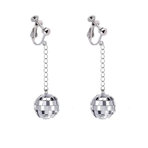 PRICES MAY VARY. 【Reflective Mirrored Balls】the silver reflective surface of the disco ball earring gives the earrings a dazzling shine, these silver mirror earrings can match the colors of your costume ensemble perfectly, and enable you stand out on the dancing floor. 【CLIP ON EARRINGS】these clip-on converters are silver plated,the color is bright and not easy to fade, convenient to wear, could be applied for long time; The earring converters designed with post is easy to clip on and wear witho Halloween Mirror, Costume Earrings, Mirror Ball, Halloween Costume Accessories, Body Glitter, Liquid Eyeshadow, Halloween Earrings, Disco Ball, Silver Mirrors