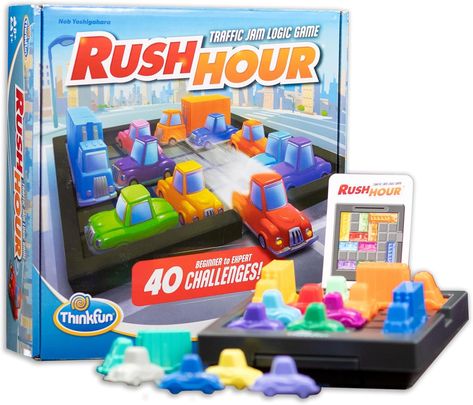 Amazon.com: ThinkFun Rush Hour Traffic Jam Logic Game - Engaging STEM Toy for Kids Age 8 and Up | Enhances Reasoning & Planning Skills | Over 20 Awards Winner | Trusted Worldwide Seller for Over 20 Years : Toys & Games Logic Games, Traffic Jam, Rush Hour, Top Toys, Toy For Kids, Stem Toys, Having A Blast, Gifted Kids, Award Winner