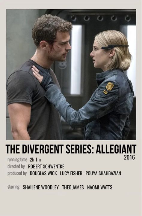 Divergent Poster, Allegiant Book, Allegiant Movie, Polaroid Movie Poster, Minimalist Polaroid Poster, Divergent Movie, Minimalistic Poster, Iconic Movie Posters, Movie Card