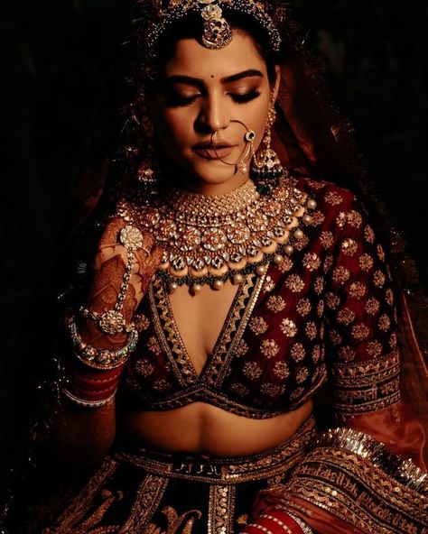 Bride Photoshoot ideas| Bridal Portraits Look Down Pose, Bride Photoshoot Ideas, Bridal Photoshoot Poses, Bride Portrait Photography, Solo Poses, Bride Groom Photoshoot, Rajasthani Bride, Indian Bride Poses, Indian Wedding Poses