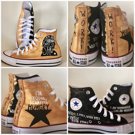 The ultimate Hamilton Shoes 😍😍😍 #hamilton #hamiltonbroadway #hamiltonmusical  https://www.etsy.com/listing/710895287/hamilton-painted-converse-hamilton?ref=shop_home_active_1 Hamilton Themed Outfits, Hamilton Converse, Converse Shoe Ideas, Hamilton Crafts, Hamilton Embroidery, Custom Painted Shoes Ideas, Hamilton Shoes, Painted Shoes Converse, Painted Shoes Ideas