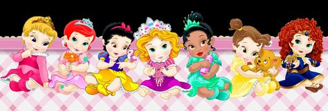 Baby Princesses Disney Princess Baby Shower, Modern Disney Princess, Disney Princess Toddler, Disney Princess Babies, Princess Theme Birthday, Princess Theme Birthday Party, Princess Party Ideas, Disney Toddler, Disney Princess Modern