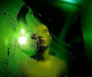 Film Stills Cinematography, Reflection Ideas, Dark Green Aesthetic, Black Parade, Aesthetic Green, Blue Yellow Red, Mirror Reflection, Cinematic Photography, Fallen Angel