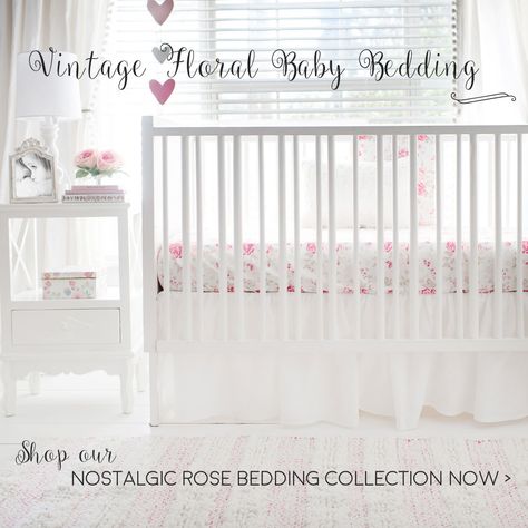 home page image Celebrity Nurseries, Floral Baby Bedding, Vintage Bedding Set, Ruffle Crib Skirt, Floral Crib Bedding, Floral Crib Sheet, Baby Bedding Set, Crib Rail Cover