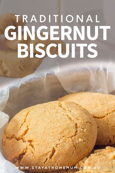 Traditional Gingernut Biscuits Stay At Home Mum I Have Changed, Stay At Home Mum, Biscuit Recipes, Ginger Nut, Ginger Cookies, Whoopie Pies, Golden Syrup, Just Cakes, Fun Baking Recipes