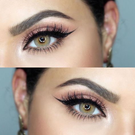 Desio color contact Lenses on Instagram: “@makeupbymeggan wearing #TenderHazel #contactlenses ❤️ Attitude Quarterly Collection - 3 tones ✨ Like the look? 🛍 link in bio!…” Desio Lenses, Perversion Mascara, Hazel Color, Color Contact Lenses, Dip Brow, Urban Decay Cosmetics, Must Buy, Event Outfit, Contact Lenses Colored