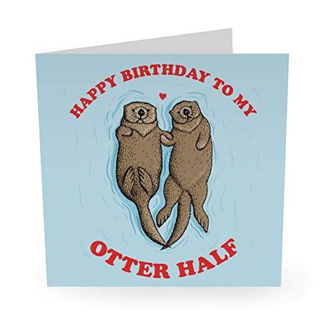 Otters, Happy Birthday, Birthday, Funny, Design