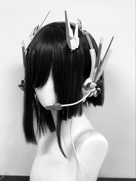 Mecha Headset, Cybercore Aesthetic, Cyberpunk Clothes, Punk Pins, Fest Outfits, Punk Aesthetic, Cyberpunk Aesthetic, Cyberpunk Fashion, Hero Costumes