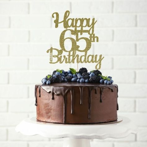 65th Birthday Ideas For Dad, 65th Birthday Cake, Happy 65th Birthday, 65 Birthday Cake, Happy 65 Birthday, Dad Birthday Cakes, Decorative Cakes, Custom Birthday Cakes, Birthday Art