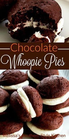 Whoppy Pie, Whoopi Pies, Whoopie Pie Recipe, Chocolate Whoopie Pies, Whoopie Pie, Homemade Goodies, Whoopie Pies, Yummy Sweets, Cookies Brownies