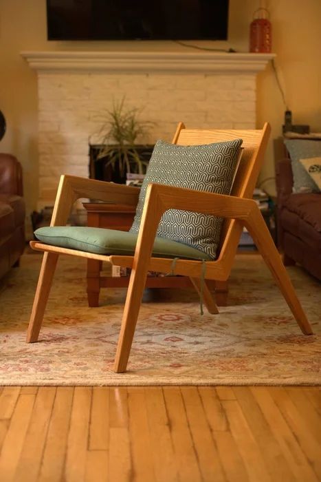 Wood Chair Design, Mid Century Modern Lounge Chairs, Chair Design Wooden, Mid Century Lounge Chairs, Woodworking For Kids, Mid Century Modern Chair, Modern Lounge Chairs, Mid Century Chair, Diy Chair