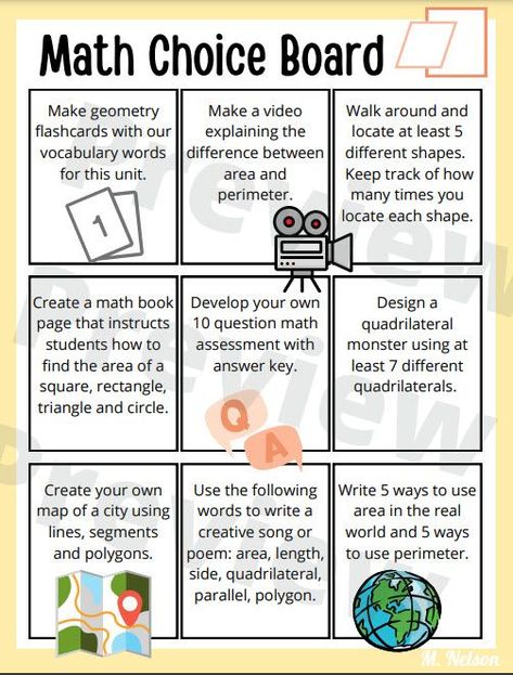 Give students a choice in demonstrating their understanding of geometry with this math menu choice board. Print in color or black & white. Math Menu Choice Boards, Math Choice Board, Student Choice Boards, Math Choice Boards, Writing Checks, Common And Proper Nouns, Writing Checklist, Student Choice, Choice Boards