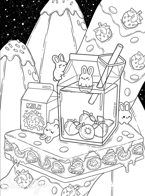 This is a PRINTABLE COLORING PAGE of the Sweetie Land Coloring Book designed by CocoWyo that features  eye-catching sweets like cupcake houses, ice cream castles, and more
Enjoy this printable sheet and tag #cocowyo #cocowyopublishing on social media for us to see.
Tags: Cute, Sweet, Candy, Cake, Sugar 

Copyright © CocoWyo Publishing Ajtuana Coloring Pages, Sweet Coloring Pages, Acnh Coloring Pages, Cute Coloring Sheets Aesthetic, Coloring Book Art Ideas, Cute Cartoon Coloring Pages, Coco Wyo Coloring Pages Free, Gudetama Coloring Pages, Cute Things To Color