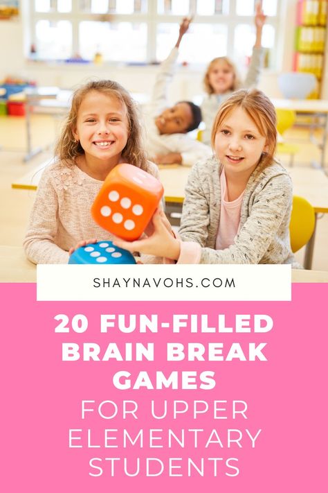 If you find yourself looking for some new, FREE brain break games to bring into your classroom, this list is PERFECT! Brain Break Games, Classroom Games Elementary, Brain Breaks Elementary, Substitute Teaching, Back To School Organization, Class Games, Active Family, Back To School Crafts, Effective Learning