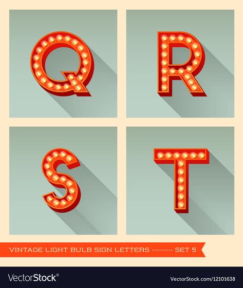 Written Fonts, Light Bulb Letters, Retro Signage, Sign Letters, Light Font, Vintage Light Bulbs, American Diner, Light Letters, Traffic Light