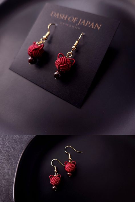 Cute Japanese Accessories, Japan Jewelry Design, Chinese Jewelry Earrings, Chinese Style Earrings, Japanese Style Earrings, Japan Earrings, Chinese Earrings, Japanese Accessories, Japanese Earrings