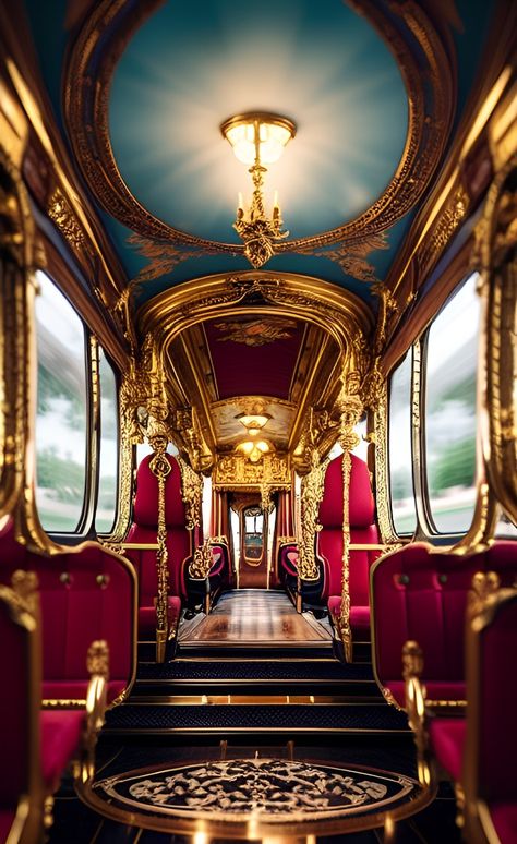 Old Train Carriage Interior, Vintage Train Aesthetic, Fantasy Train, Train Inside, Magical Train, Steampunk Train, Luxury Trains, Circus Train, Train Adventure