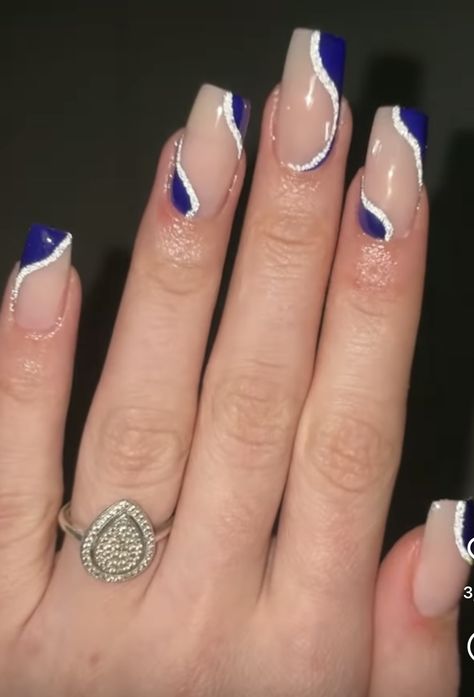 Dark Blue Nails Acrylic, Dark Blue Nails, Blue Nails, Nail Inspo, Acrylic Nails, Dark Blue, Nails, Blue, Quick Saves