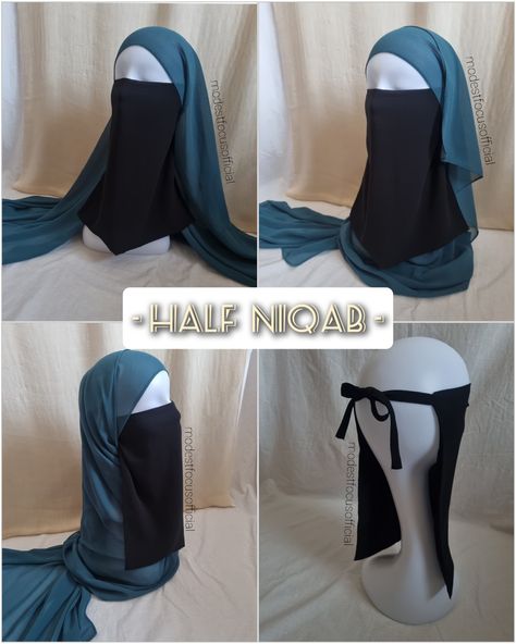 Half Niqab, Modern Hijab, Modern Hijab Fashion, Girls Frock Design, Modest Fits, Islamic Clothing, Niqab, Frock Design, Muslimah Fashion