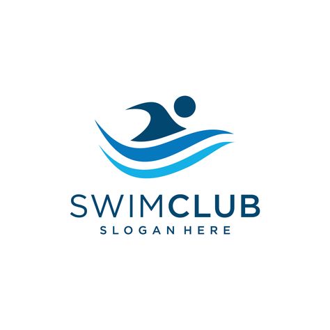 Logo can be used as icon, brand, identity, course, creative, and business company Swim Logo Design, Swimming Club Logo, Pool Logos, Man Logo Design, Logo Swimming, Swim Design, Swim Logo, Saree Jacket, Jacket Designs