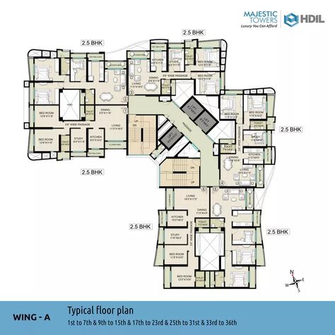 L Shape Residential Building Plan, Apartments Floor Plans, Tower Plan, Residential Building Plan, Residential Architecture Apartment, Hotel Floor Plan, Hostels Design, Hotel Floor, Building Layout