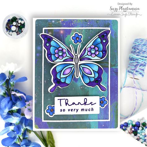 Background Techniques, Butterfly Embellishment, Papercraft Ideas, Butterfly Stamp, Butterfly Card, Stamp Ideas, Butterfly Theme, Cardmaking Ideas, Making Greeting Cards