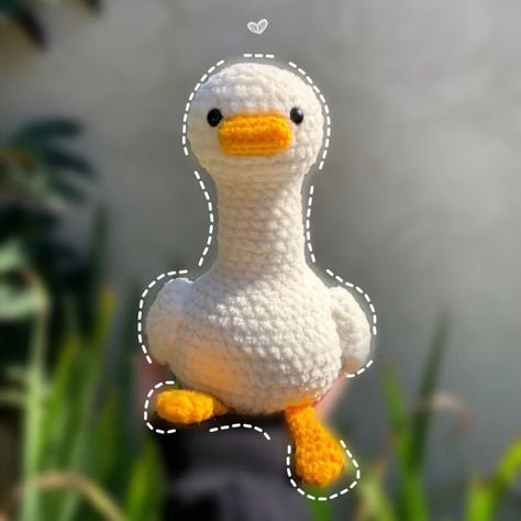 Dasha | ✨FREE SILLY GOOSE PATTERN✨ Pattern release +tester appreciation ❤️ Pattern by me @dashacrochetwithlove This was actually one of the first… | Instagram Crochet A Duck, Cute Crochet Duck, Crochet Ducks Free Pattern, Free Duck Crochet Pattern, Duck Pattern, Crochet Duck Free Pattern, Duck Crochet Pattern, Crochet Duck Pattern, Duck Feet Crochet Pattern