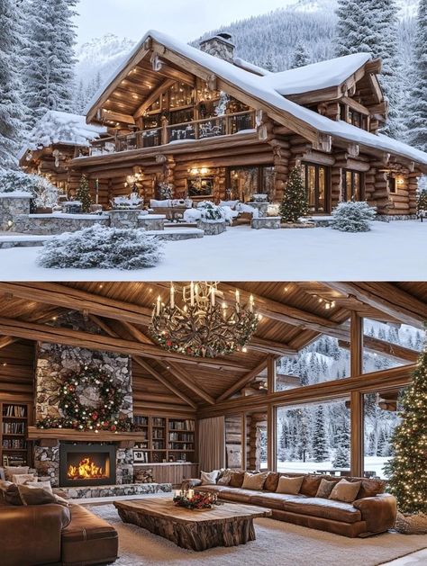 Cabin Mansion, Productive Work, Log Cabin Ideas, Dream Mansion, Dream Life House, Farmhouse Style House Plans, Home Office Ideas, Log Cabin Homes, Dream House Rooms