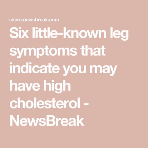 Six little-known leg symptoms that indicate you may have high cholesterol - NewsBreak High Cholesterol Symptoms, Cholesterol Symptoms, Silent Killer, Clogged Arteries, Blood Pressure Medications, Sensitive Stomach, Leg Pain, High Cholesterol, Lower Cholesterol