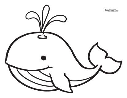 Whale Coloring Pages Free Printable, Ocean Animals Drawing, Whale Template, Drawing Whale, Under The Sea Coloring, Whale Coloring, Snail And The Whale, Whale Pictures, Whale Coloring Pages