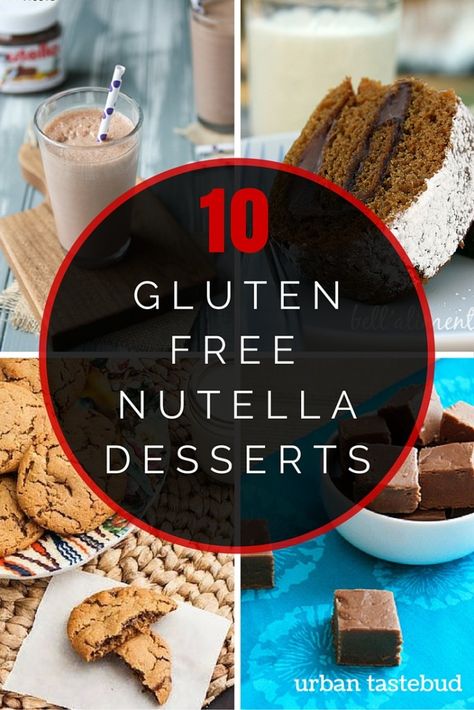 Here are 10 gluten free nutella desserts you are guaranteed to fall in love with! Gluten Free Nutella Recipes, Nutella Dessert Recipes, Nutella Bar, Dessert Alternatives, Nutella Desserts, Gluten Free Kids, Nutella Brownies, Gluten Free Restaurants, Nutella Cookies