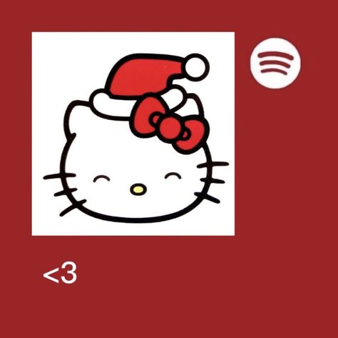 Christmas Spotify Icon, Hello Kitty Phone Theme, Red Spotify, Homescreen Widgets, Red Hello Kitty, Waves Wallpaper Iphone, Spotify Icon, Hello Kitty Phone, Ipad Aesthetic