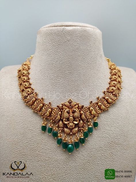 Haram Necklace Set, Fashion Jewelry Necklaces Gold, Gold Jewels Design, Neck Pieces Jewelry, Antique Necklaces Design, New Gold Jewellery Designs, Gold Earrings Models, Antique Jewellery Designs, Gold Necklace Indian Bridal Jewelry