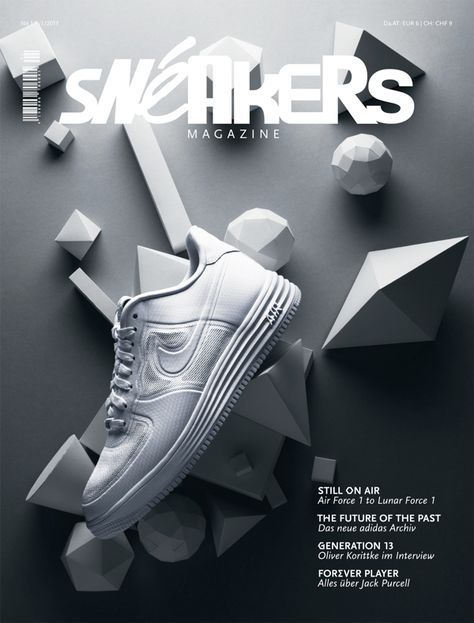 Papercraft - Sneakers Magazine by Ollanski , via Behance Shoes Magazine, Nike App, Magazine Front Cover, Shoe Advertising, Shoe Poster, Sneaker Posters, Shoes Wallpaper, Shoes Ads, Cool Guy