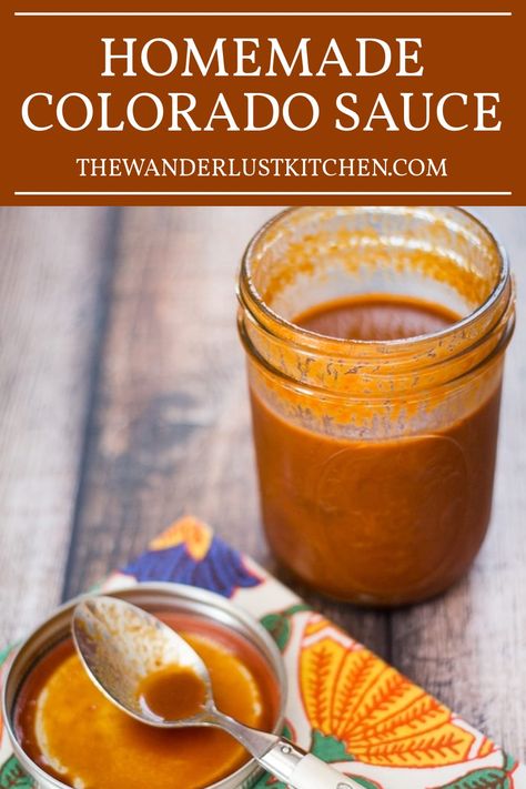 Chili Colorado Sauce Recipe, Colorado Sauce Recipe, Colorado Chicken, Colorado Sauce, Avacado Dressing, Tamale Sauce, Mexican Sauces, Chili Colorado, Easy Tamales