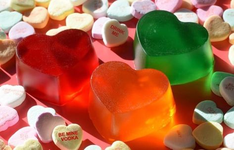 Lovely Jell-O Shots Vanilla Crazy Cake, Jell O Shots, All Things Pink, Jell O, Jello Shots, This World, Last Minute, Vodka, Valentine's Day