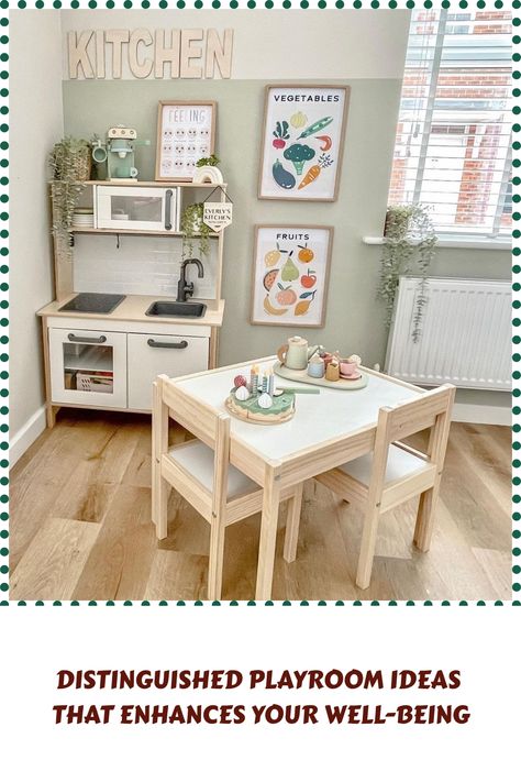 [AffiliateLink] 60 Trendiest Small Playroom Ideas Hacks You'll Be Surprised By Straight Away #smallplayroomideas Mini Play Area In Living Room, Playroom In Kitchen Area, Girls Kitchen Play Area, Play Corner In Kitchen, Playroom Ideas Reading Corner, Play Area In Kitchen Nook, Play Corner In Basement, Shared Bedroom Playroom, Bedroom Play Corner