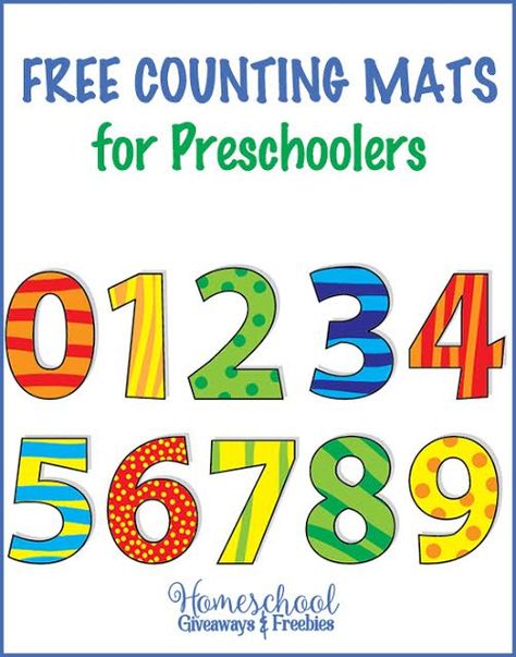 FREE Counting Mats for Preschoolers Teaching Preschoolers Numbers, Preschool Freebies, Nanny Ideas, Preschool Numbers, Counting Mats, Table Activities, Touch Math, Toddler Math, Number Counting